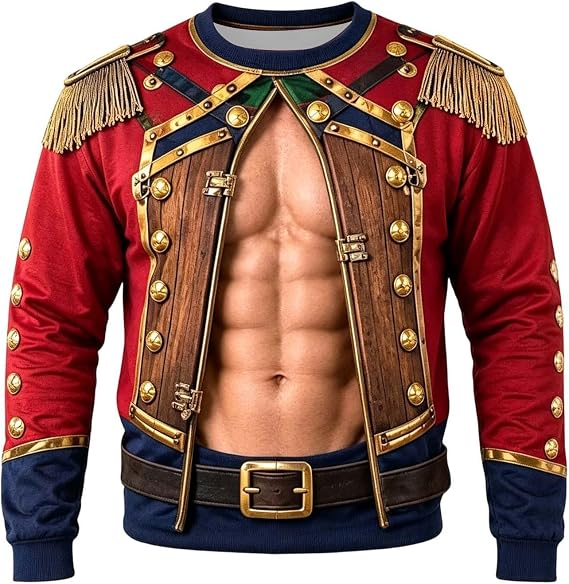 Ugly Christmas Sweaters for Men Women 2026 Santa Funny Christmas Pullover